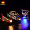 Brick Shine Light Kit for Dragon Boat Race 80103 (Model Set is not Included) (Remote) view 3
