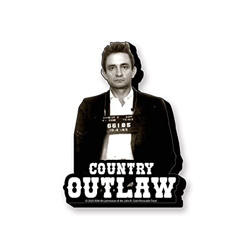 AQUARIUS Johnny Cash Outlaw Funky Chunky Novelty Magnet for Refrigerator, Locker, Whiteboard & Game Room Officially Licensed Merchandise & Collectibles