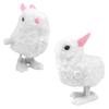 NOVELTY GIANT WWW.NOVELTYGIANT.COM 2 Wind Up Hopping Bunny Easter Egg White Baby Bunny view 1