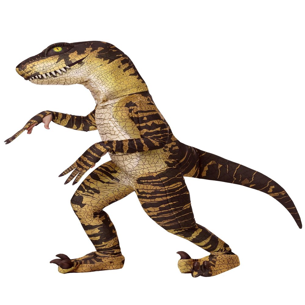 Fun Costumes Kid's Velociraptor Costume Child Dinosaur Costume Raptor Bodysuit, Headpiece X-Small