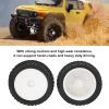 SUNGOOYUE 4Pcs RC Front & Rear Wheels and Tires with 12mm Hex Wrench&Nut for 1/10 RC Off Road Car Upgrade Parts(White) view 4