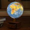 Globes Concave-convex Stereo 20cm Teaching Storage Box Globe Creative Bright Touch Embossed Ornaments Chinese and English Bilingual Globe (Color : Blue) view 2
