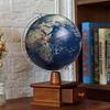 Globes Concave-convex Stereo 20cm Teaching Storage Box Globe Creative Bright Touch Embossed Ornaments Chinese and English Bilingual Globe (Color : Blue) view 3