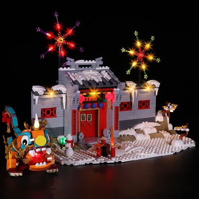 Brick Shine Light Kit for Story of Nian 80106 (Model Set is not Included) (Advanced)