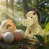 Apricot Lamb Toys Plush Green Dinosaur Triceratops Stuffed Animal Soft Cuddly Perfect for Child (Green Dino,9 Inches) view 2