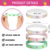 Aoriher 24 Pack Flamingo Wristbands Bracelets, Pineapple Pink Flamingo Silicone Wristband Luau Tropical Hawaiian Party Favors Goody Bag for Boys Girls Flamingo Birthday Summer Hawaiian Party Supplies view 3