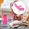 Toyvian 3Pcs Miniature Foldable Beach Chair Dollhouse Furniture Mini Deck Chair Longue Deck Mini Furniture Accessories Accessories Rosy 3 view 4