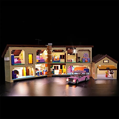 Brick Shine Light Kit for The Simpsons House 71006 (Model Set is not Included) (Classic)