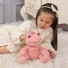Apricot Lamb Toys Plush Velvet Frog Stuffed Animal Soft Cuddly Perfect for Child (Dark Pink Frog,8.5 Inches) view 2