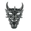 AUSUKY Japanese Prajna Mask Hannya NOH Kabuki Devil Demon Oni Samurai Halloween Cosplay Masks (Silver) view 1