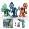 Cutylgla Take Apart Dinosaur Toys for Kids 3-7 Construction Building Toys with Electric Drill, Dinosaur Toys Birthday Gifts for Toddlers Boys Girls view 1
