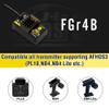 GoolRC Flysky FGr4B Receiver 2.4GHz 4 Channel Receiver for Flysky AFHDS3 PL18 NB4 NB4 Lite Transmitter view 2
