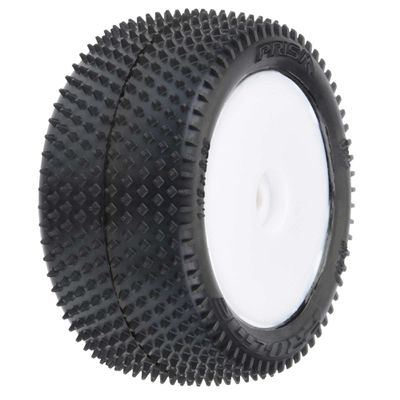 Pro-Line Racing Prism Carpet Tires MTD White Mini-B Rear PRO829713 RC Tire