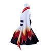 1791's lady Rengoku Kyoujurou Costumes Hashibira Inosuke Cosplay Kimono Cosplay Outfit Black Halloween Party (Rengoku Kyoujurou, S) view 2