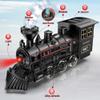 Hot Bee Train Set - Metal Train Toys with Luxury Tracks and Glowing Passenger, Christmas Train Sets for Around The Tree with Smokes, Lights & Sound, Toy Train Set for 3 4 5 6 7+ Years Old Boys Gifts view 3