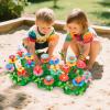 SpringFlower Toys for Girls 3 4 5 6 7 Years Old, Flower Garden Building Kit with Storage case,Educational STEM Toy and Preschool Garden Play Set for Toddlers, for Kids,148pcs view 2