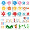 SpringFlower Toys for Girls 3 4 5 6 7 Years Old, Flower Garden Building Kit with Storage case,Educational STEM Toy and Preschool Garden Play Set for Toddlers, for Kids,148pcs view 3