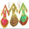 Aadhya Wellness MATA Rani Poshak with Attached Choli and Patka Dress Pack of 3 Pcs Size 3 to 4 Inch Multicolor & Design and 3 Pcs Mala Set view 1