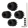 ShareGoo Mod 1 Hardened Steel M1 Pinion Gear Sets 11T 12T 13T 14T fit 5mm RC Motor Shaft Compatible with Arrma Traxxas Axial HSP Redcat Losi 1/8 1/10 Scale RC Car Truck Buggy view 1