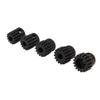 5Pack ShareGoo Steel 48P 3.175mm Pinion Gear Sets 13T 14T 15T 16T 17T fit 3.175mm (1/8-Inch) Shaft Compatible with Arrma HPI Kyosho Losi Axial Traxxas Tamiya Associated 1/10 RC Car Monster Truck Buggy view 3