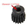 5Pack ShareGoo Steel 48P 3.175mm Pinion Gear Sets 13T 14T 15T 16T 17T fit 3.175mm (1/8-Inch) Shaft Compatible with Arrma HPI Kyosho Losi Axial Traxxas Tamiya Associated 1/10 RC Car Monster Truck Buggy view 4