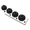 ShareGoo Mod 1 Hardened Steel M1 Pinion Gear Sets 19T 20T 21T 22T fit 5mm RC Motor Shaft Compatible with Arrma Traxxas Axial HSP Redcat Losi 1/8 1/10 Scale RC Car Truck Buggy view 1