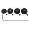 ShareGoo Mod 1 Hardened Steel M1 Pinion Gear Sets 19T 20T 21T 22T fit 5mm RC Motor Shaft Compatible with Arrma Traxxas Axial HSP Redcat Losi 1/8 1/10 Scale RC Car Truck Buggy view 2