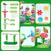 YEEBAY Flower Garden Building Toys for Girls Age 3, 4, 5, 6, 7 Year Old - STEM Gardening Toys for Kids - Stacking Game for Toddlers Play Set - Educational Activity for Preschool (148 PCS) view 2