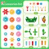 YEEBAY Flower Garden Building Toys for Girls Age 3, 4, 5, 6, 7 Year Old - STEM Gardening Toys for Kids - Stacking Game for Toddlers Play Set - Educational Activity for Preschool (148 PCS) view 3