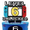 Level Up Cake Topper - Level 6th Game Sign Theme Party Decorations for Video Game Themed Kids Boy Girl Party Supplies view 1