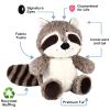 2 Pieces Raccoon Stuffed Animal Small Cute Plush Raccoon Brown Plushie Woodland Toy Soft Animal Doll for Babies Children Kids Girls Boys view 2