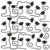 Fun Express Assorted Color Graduation Mortarboard Hat Sticky Toys - 1.75", 72 Pieces - Perfect Party Favor & Keepsake view 1