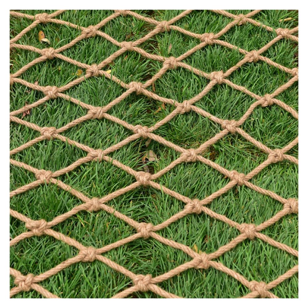 Rope Netting Heavy Duty Pet Climbing Net Waterproof Hemp Rope Cargo Net Child Stairs Safety Net Playground Fence Netting Garden Plant Decor (Size : 1 * 8m(3 * 26ft))