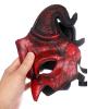Alodidae Devil Demon Mask Half Face Scary Horn Ghost Mask for Halloween Masquerade Cosplay Costume (Red) view 3