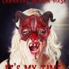 Alodidae Devil Demon Mask Half Face Scary Horn Ghost Mask for Halloween Masquerade Cosplay Costume (Red) view 4