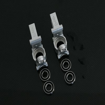 GTBracing CNC Aluminum Metal Front Spindle Carrier Rear Wheel C Hub Set for 1/5 RC Car HPI km rv Baja 5b ss 5t 5sc Upgrade Parts (Front Hub-Silver)