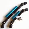 2pcs Heavy Duty Steel + Aluminum Drive Shaft Blue for Axial SCX10 II AX90046 view 2