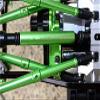 2pcs Heavy Duty Steel + Aluminum Drive Shaft Blue for Axial SCX10 II AX90046 view 3