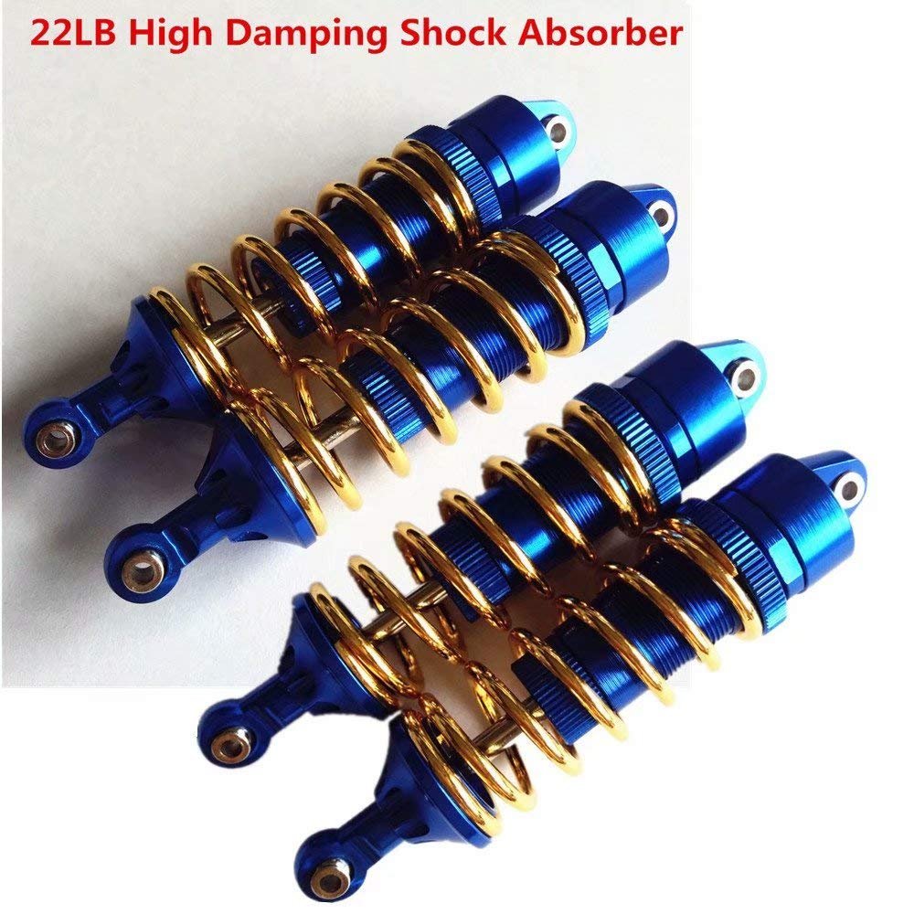 4pcs Aluminum High Damping Shock Absorber 22LB Filled Oil for Traxxas 1/10 RC REVO E-REVO E-REVO 2.0 Summit 5460
