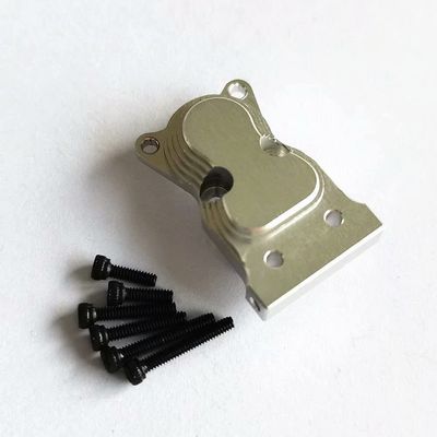 Aluminum Gearbox Cover Silver Replace AXI31609 AXI31610(Cover) for Axial 1/24 4WD SCX24 DEADBOLT AXI90081