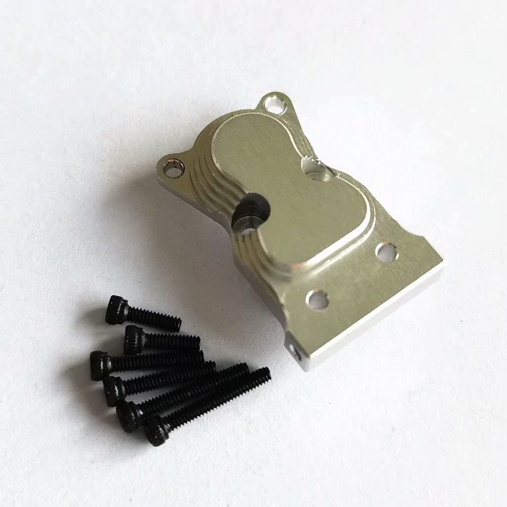 Aluminum Gearbox Cover Silver Replace AXI31609 AXI31610(Cover) for Axial 1/24 4WD SCX24 DEADBOLT AXI90081