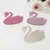 12PCS Mirror Cake Topper, Acrylic Cupcake Charm, Swan Cake Topper,Princess Themed Topper Princess Cupcake Topper (Pink Mirror) view 4