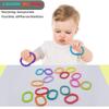 COLVWOFA Baby Toys Links-to-Go Car Seat and Hanging Stroller Ring Toy, Larger Connecting Ring Travel Accessory Set view 4