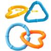 COLVWOFA 50PCS Baby Rings Toy Links Plastic Babies Teething Ring Attach Baby Toys to Strollers or Carrier Seat or Baby Bouncers for Infants view 3