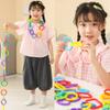 COLVWOFA 50PCS Baby Rings Toy Links Plastic Babies Teething Ring Attach Baby Toys to Strollers or Carrier Seat or Baby Bouncers for Infants view 4