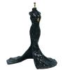 Gorgeous Handmade Doll Dress, Doll Clothes Evening Gown with Sequin Fashion Show, Wedding Party Outfits for 11.5 inch Dolls Accessories (Black) view 3