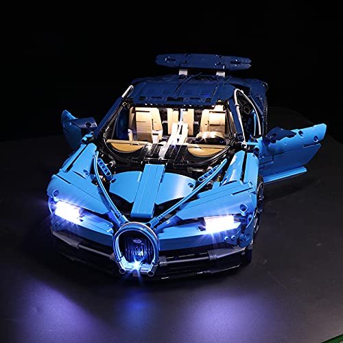 Brick Shine Light Kit for Bugatti Chiron Set 42083 (Model Set is not Included) (Fantasy)