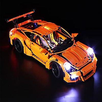 Brick Shine Light Kit for Porsche 911 GT3 RS 42056 (Model Set is not Included) (Cold Light Version)