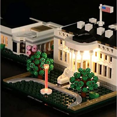 Brick Shine Light Kit for The White House 21054 (Model Set is not Included) (Classic)