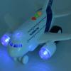 OCCAFY Airplane Toys for Toddlers,Friction Powered Toy Plane for Kids,1:200 Scale Aircraft with Flashing Lights and Sounds for Boys & Girls,Toy Vehicles view 3